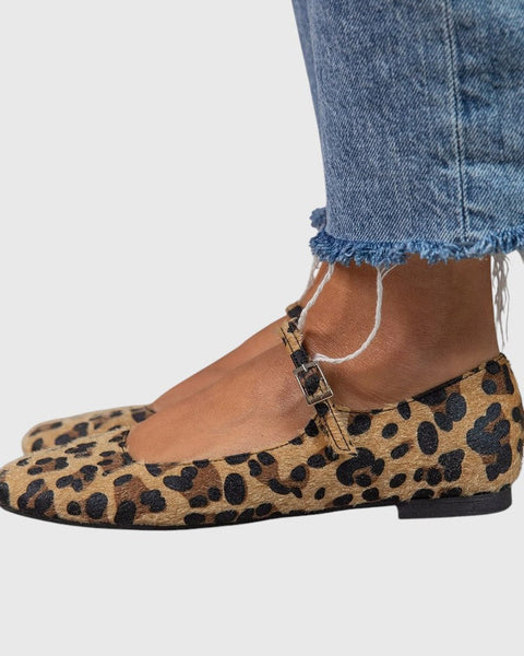 מאיה - נעלי בובה בהדפס חיות