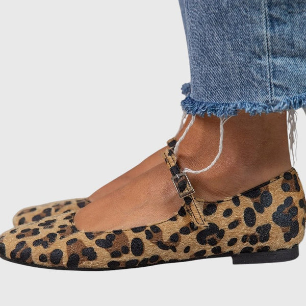 מאיה - נעלי בובה בהדפס חיות