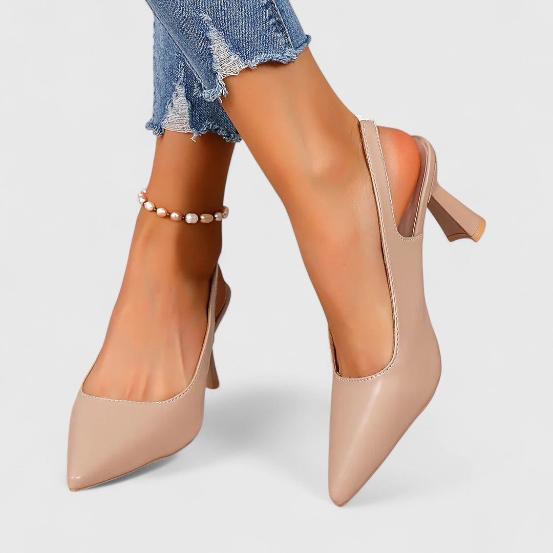 סנדרה - נעלי עקב סטילטו עם חרטום מחודד