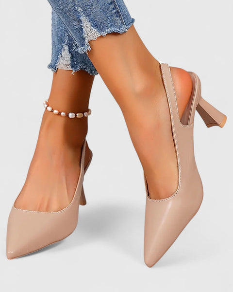 סנדרה - נעלי עקב סטילטו עם חרטום מחודד