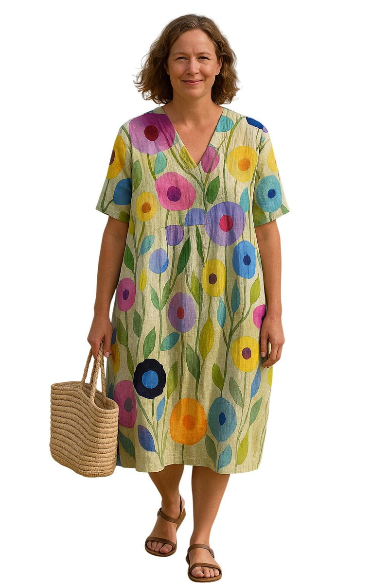 בגוניה | שמלת פרחים שמסתירה את הבטן