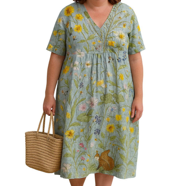 בגוניה | שמלת פרחים שמסתירה את הבטן