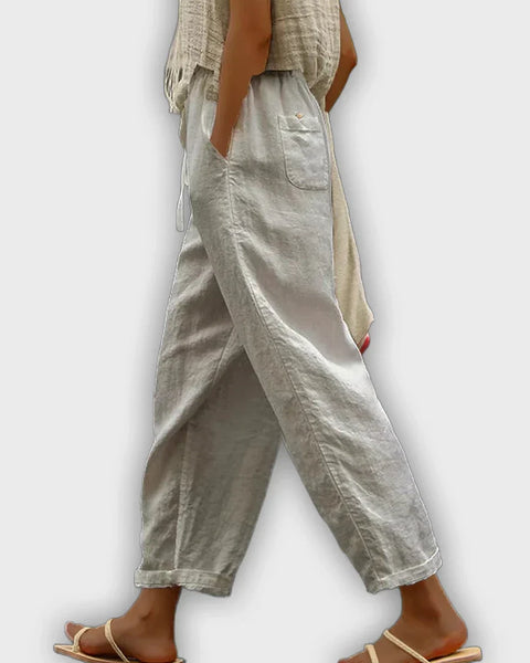 מכנסי כותנה טהורה נוחים בעיצוב אלגנטי