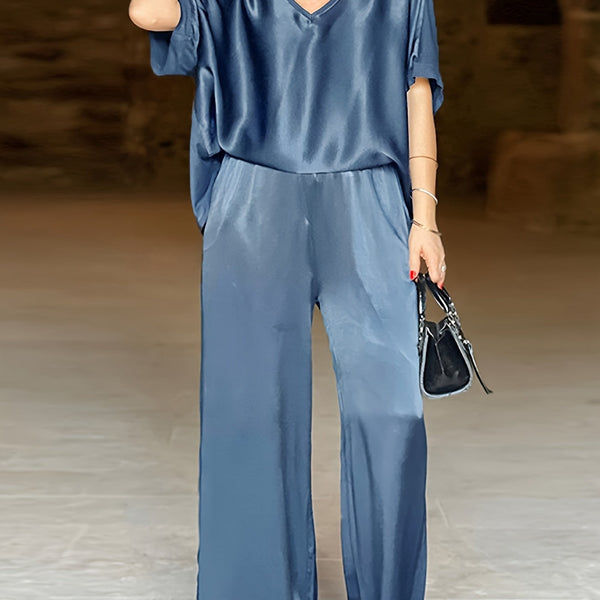 Ashlee - סט אלגנטי עם שרוולים קצרים