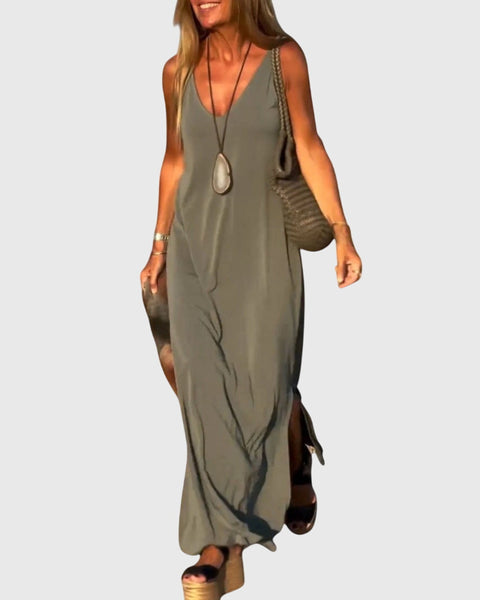 ברטה - שמלה קלילה עם רצועות דקות