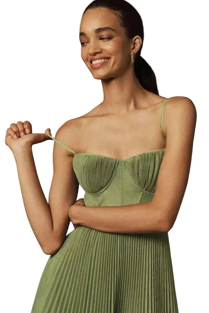 אודילה | שמלת מידי טול מקופלת