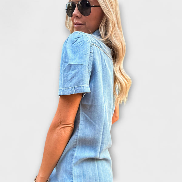 חולצת בוקרים מערבית בכפתורים לנשים