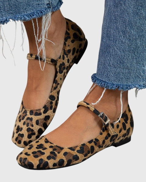 מאיה - נעלי בובה בהדפס חיות