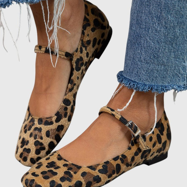 מאיה - נעלי בובה בהדפס חיות