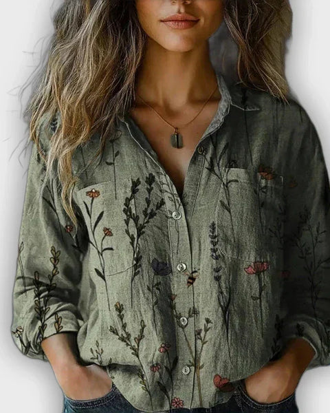 חולצת וינטאג' מודפסת ניבס