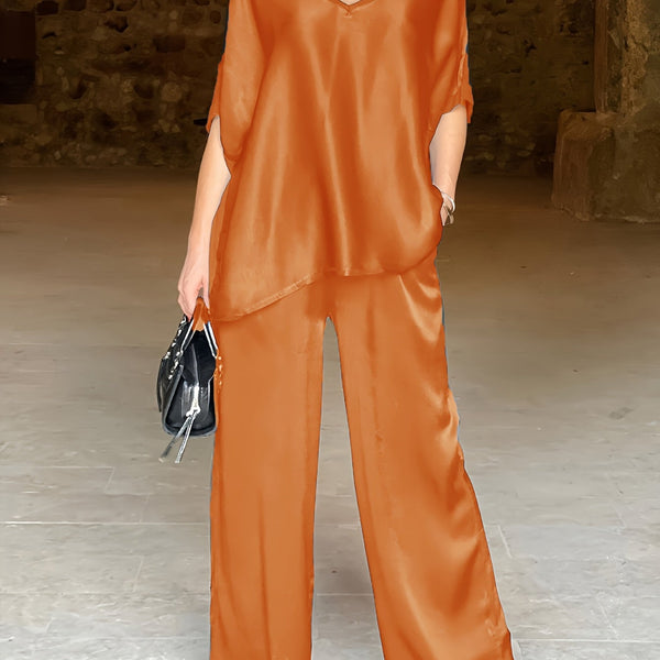 Ashlee - סט אלגנטי עם שרוולים קצרים