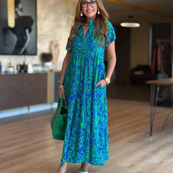 Jubilee - שמלת קו A מודפסת בגזרה רפויה