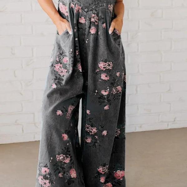 חליפת גזירה פרחונית