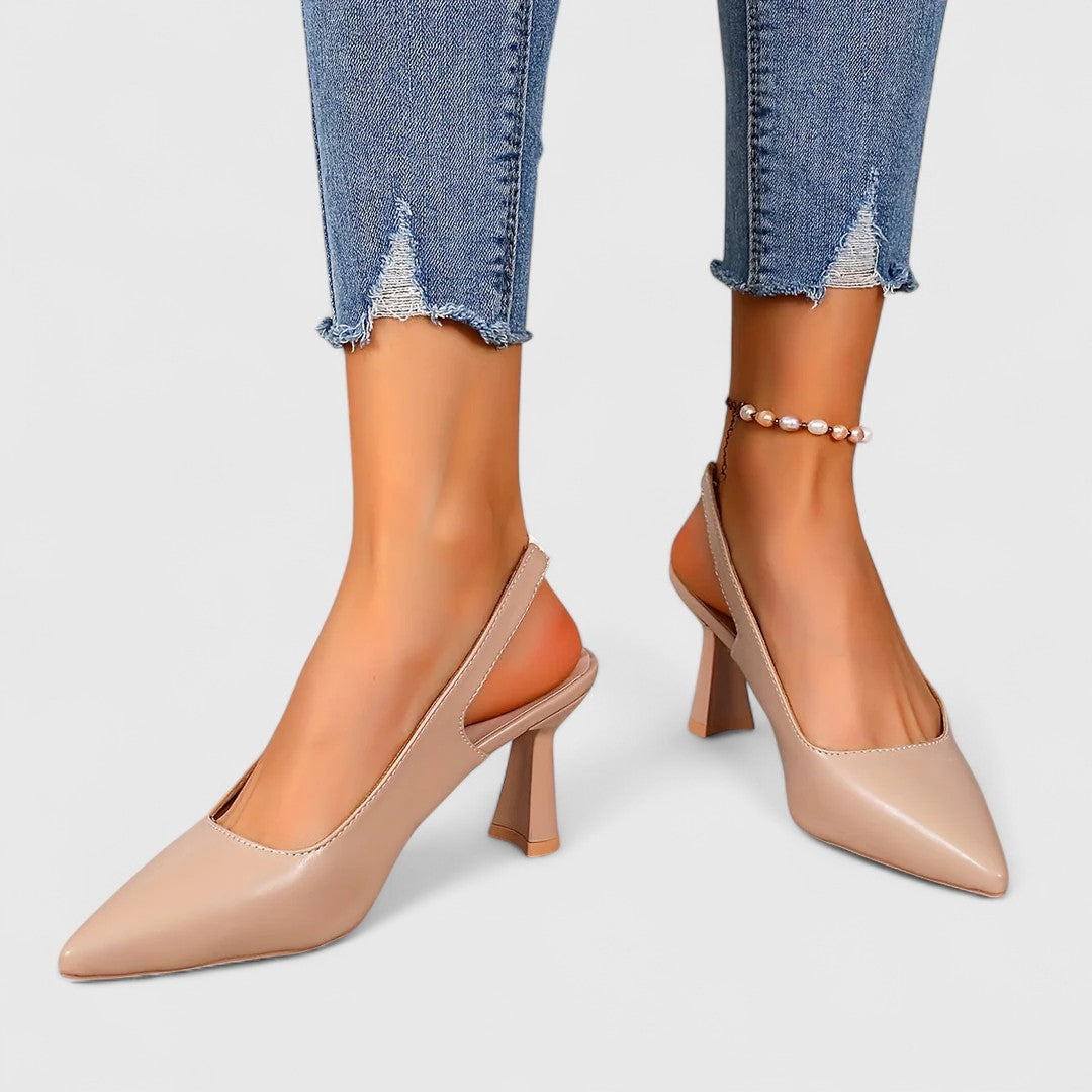 סנדרה - נעלי עקב סטילטו עם חרטום מחודד