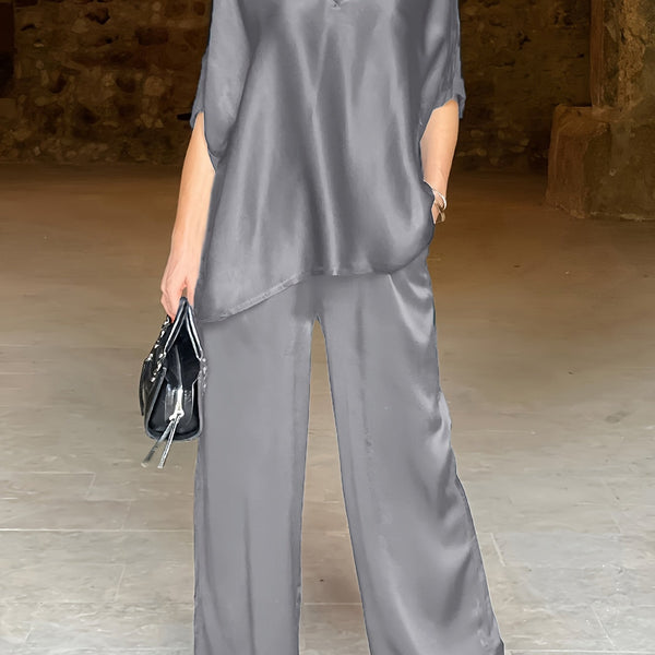 Ashlee - סט אלגנטי עם שרוולים קצרים