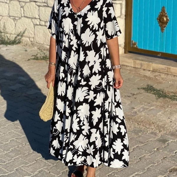 Gomez - שמלת מקסי עם הדפס פרחוני קז'ואלי