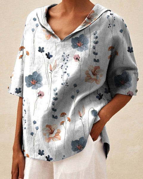 אנדראה | טופ אלגנטי עם צווארון V