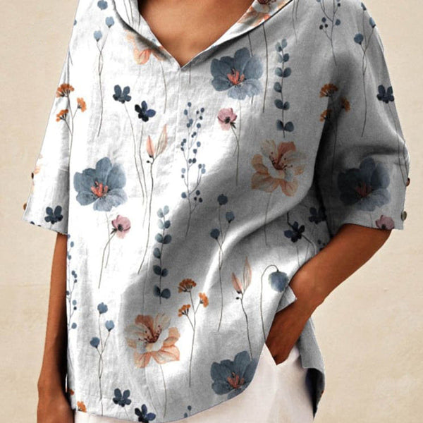 אנדראה | טופ אלגנטי עם צווארון V