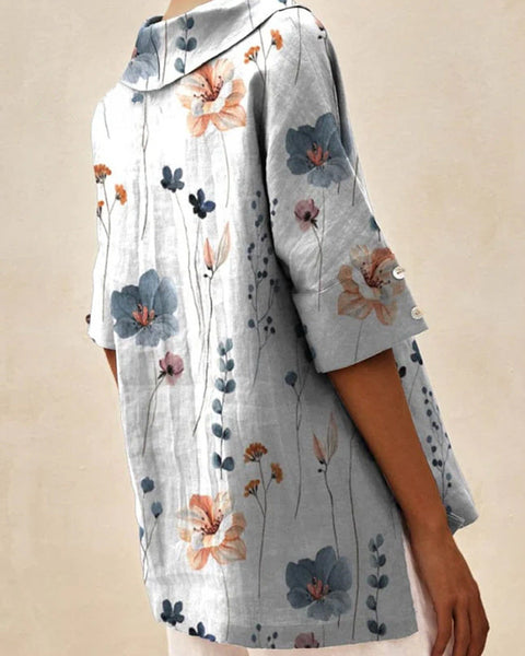 אנדראה | טופ אלגנטי עם צווארון V