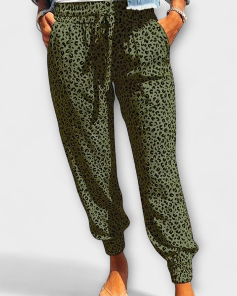 מכנסיים רחבים עם דפוס חיות