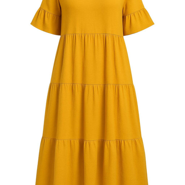 וונקובר | שמלת V-צוואר עם שליטה על הבטן