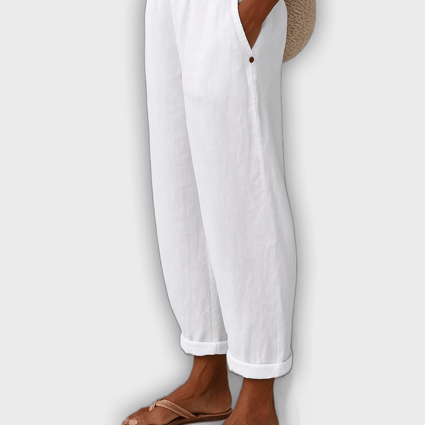 מכנסי קיץ אלגנטיים עם כיסים צדדיים