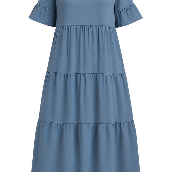 וונקובר | שמלת V-צוואר עם שליטה על הבטן