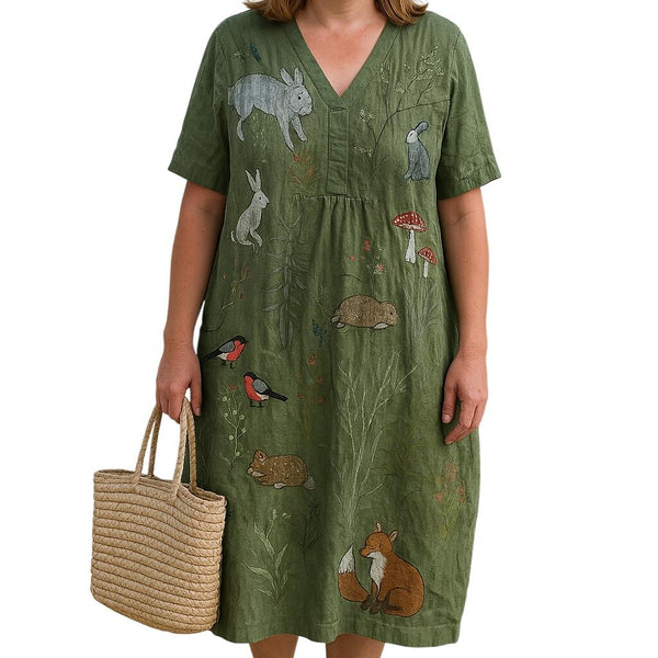 בגוניה | שמלת פרחים שמסתירה את הבטן