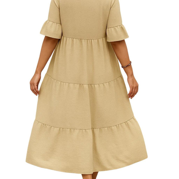 וונקובר | שמלת V-צוואר עם שליטה על הבטן