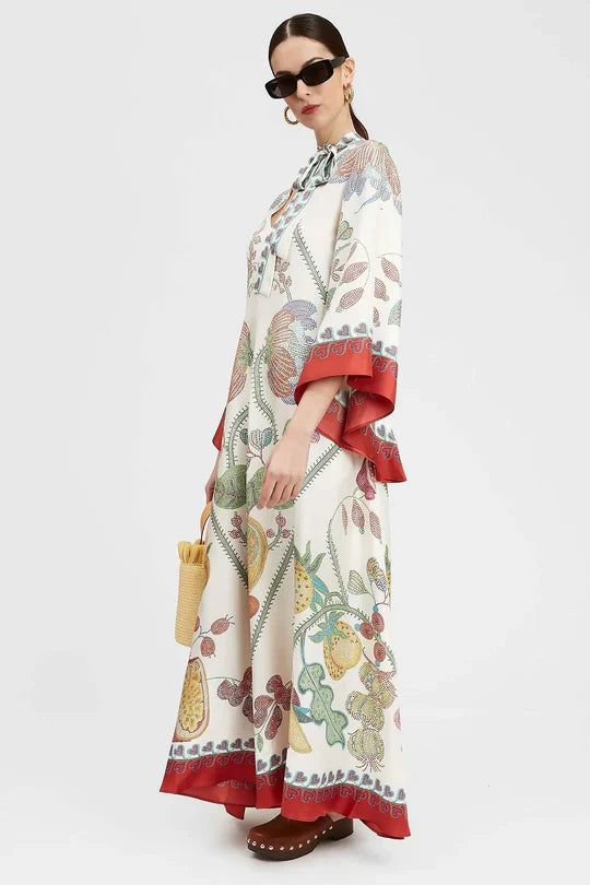 Elica - שמלת מקסי מודפסת