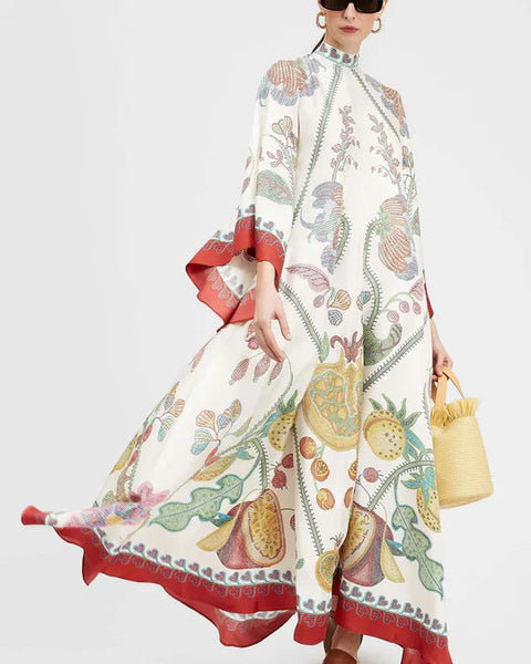 Elica - שמלת מקסי מודפסת