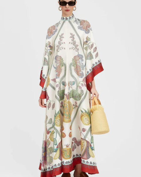 Elica - שמלת מקסי מודפסת