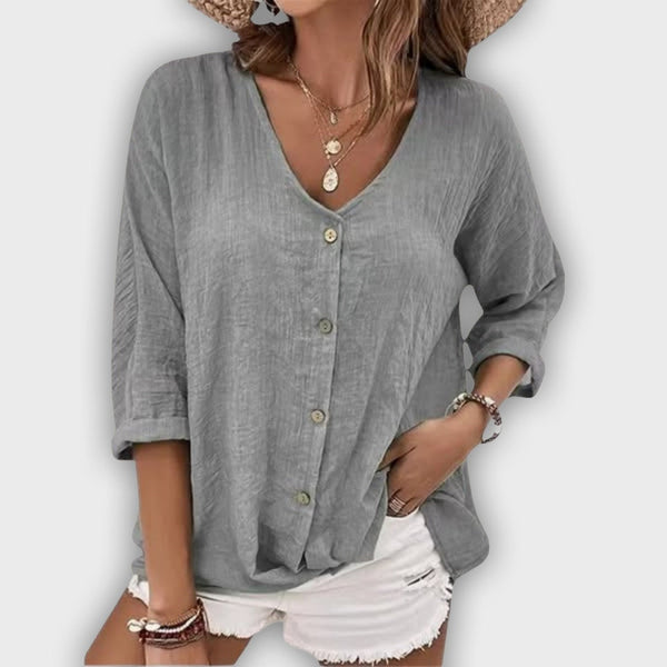 חולצת ורוניקה יומית אלגנטית ונוחה לנשים