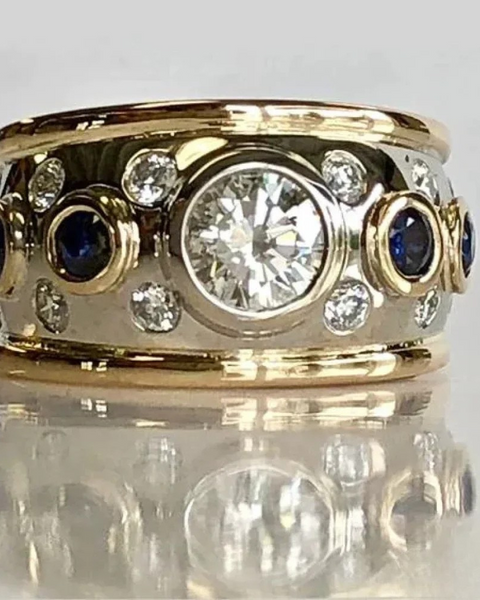 טבעת רטרו יוקרתית