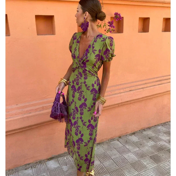 מאיה™ | שמלת בליסימו מודפסת