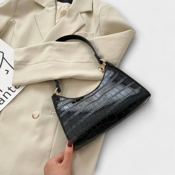 תיק עור מבריק הלורה - סגנון ופונקציונליות מושלמת