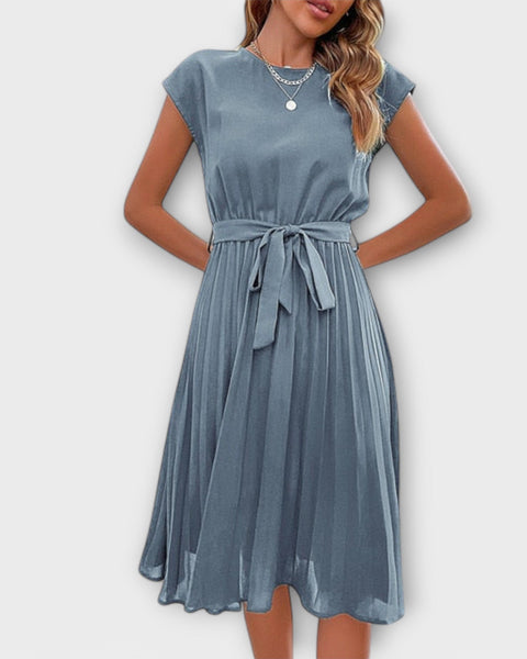 שמלת קלייר Midi קיץ קצרה - קלילה ומקופלת