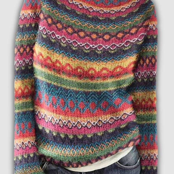 דאליה™ - סוודר רטרו נעים