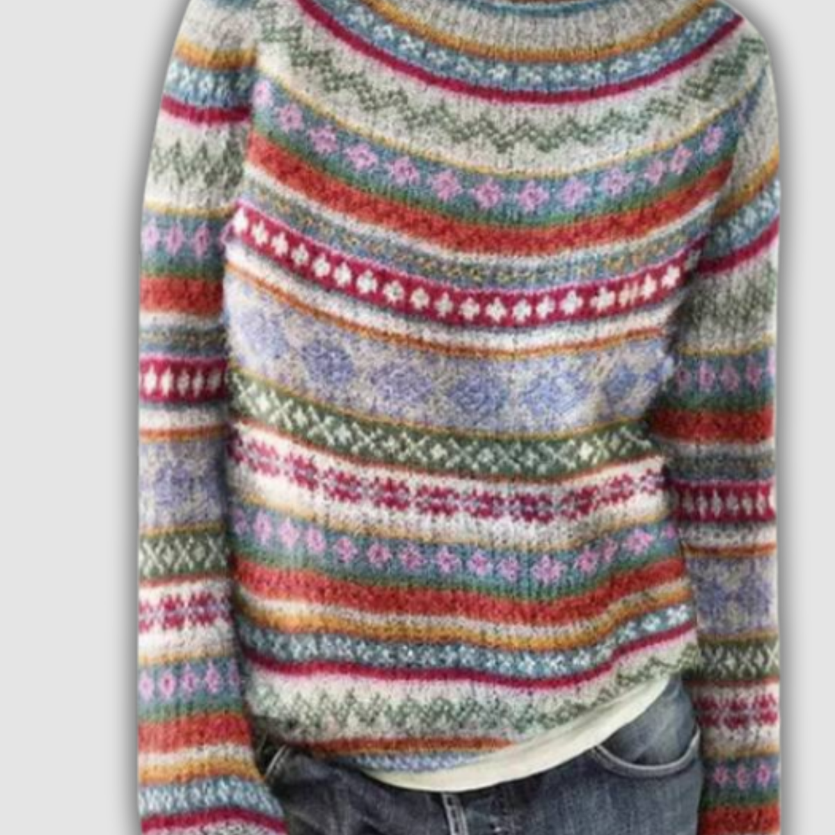 סלומה™ - סוודר רטרו אלגנטי