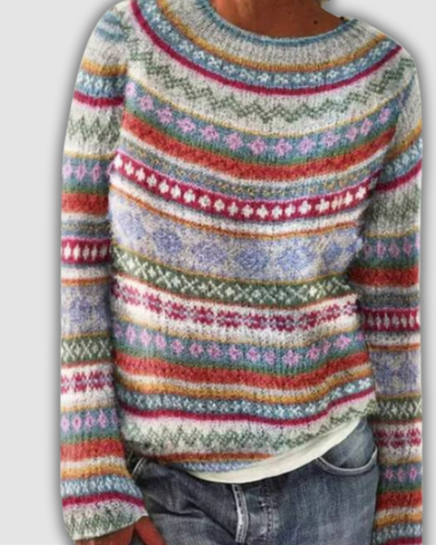 סלומה™ - סוודר רטרו אלגנטי