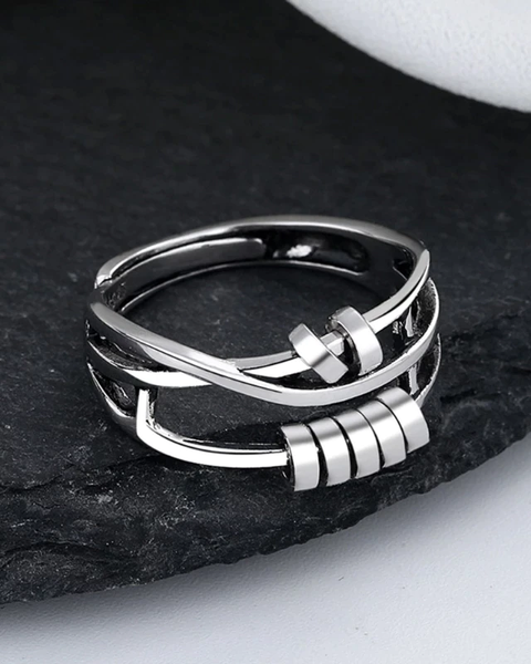 טבעת ספינר אלגנטית להקלה על חרדה