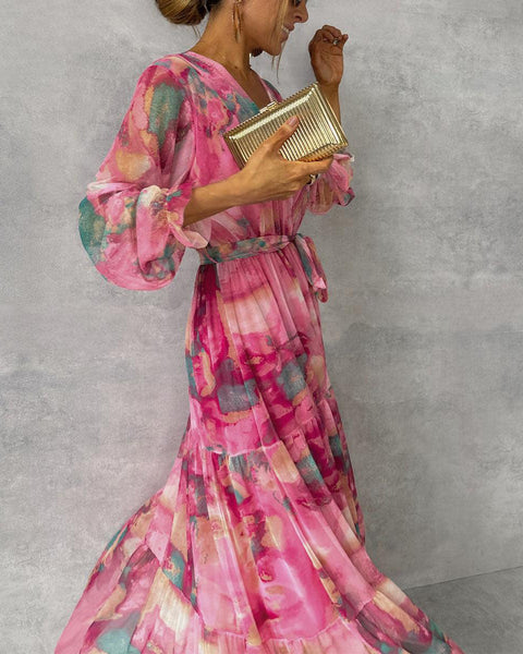 דפנה™ | שמלת מעטפת פרחונית