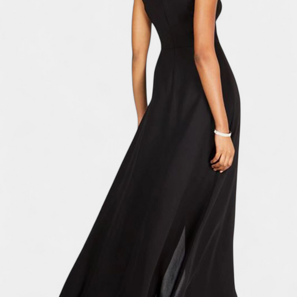 אלישיה סט ביכolor אלגנטי ללא שרוולים עם מכנסיים רחבים