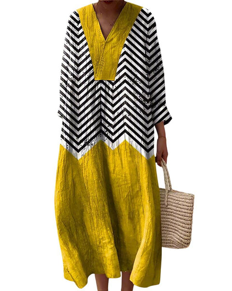 אלינור | שמלת גיאומטרית אלגנטית