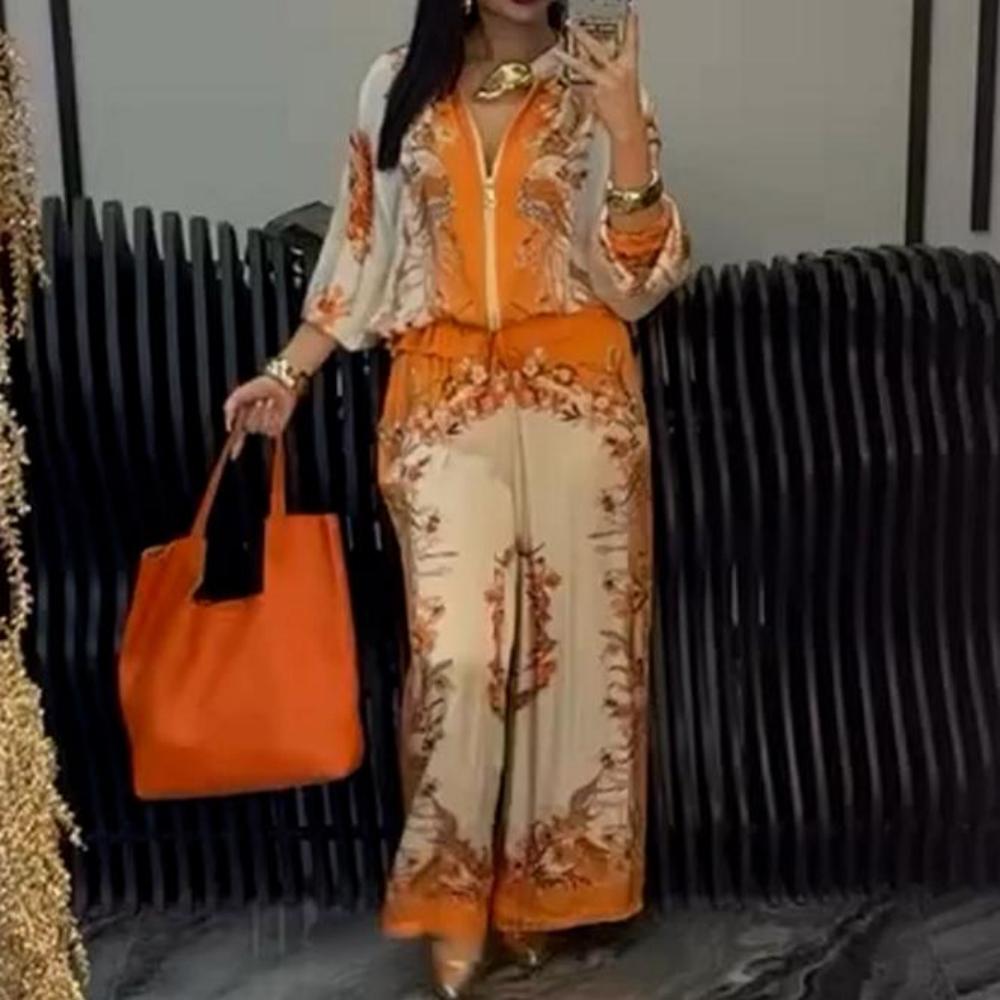 Sunmi - סט אלגנטי דו-חלקי עם רוכסן