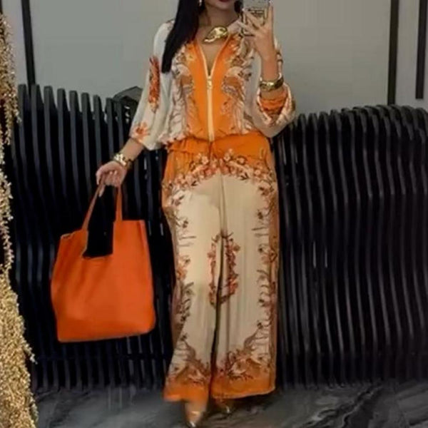 Sunmi - סט אלגנטי דו-חלקי עם רוכסן