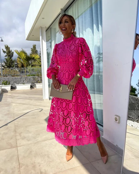 ליזה™ - שמלה רומנטית מבד תחרה