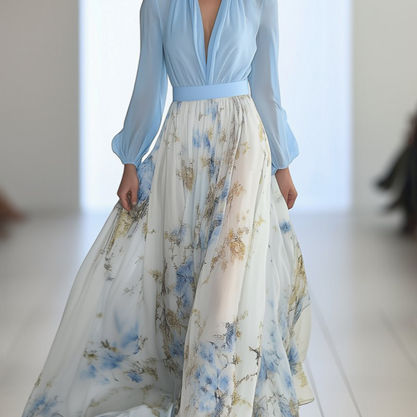 יעל™ | שמלת מקסי פרחונית תוססת