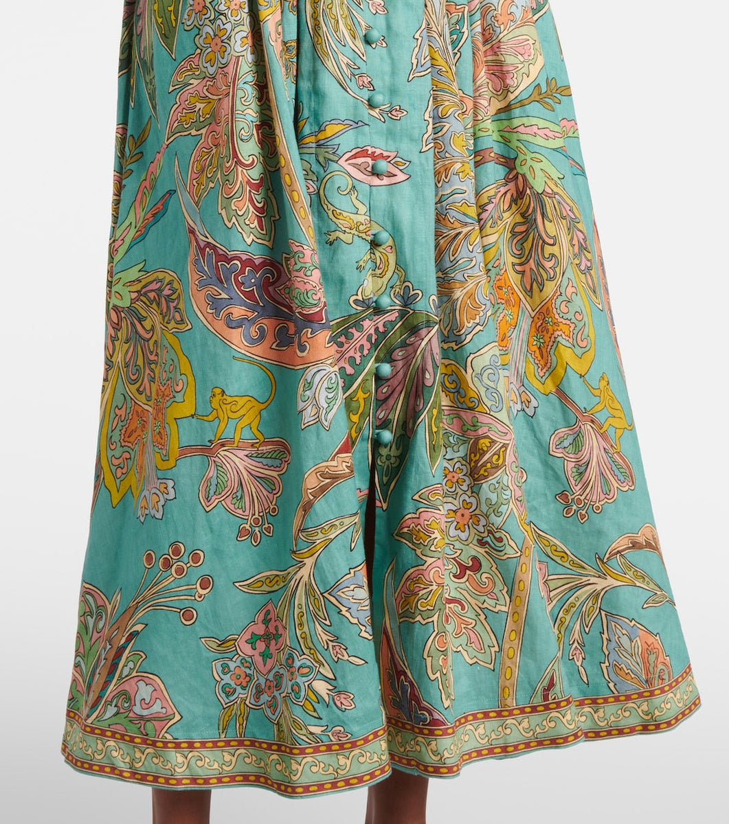 Taliqua - שמלת מודפסת אופנתית עם שרוולים קצרים