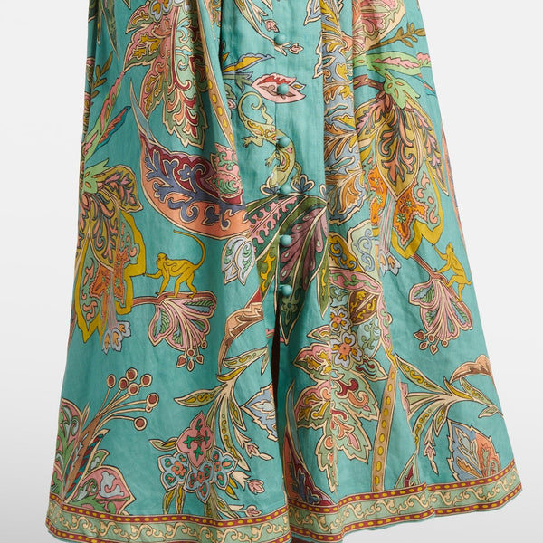 Taliqua - שמלת מודפסת אופנתית עם שרוולים קצרים